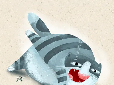 just a cat children children book illustration design illustrator typography