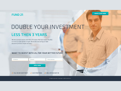 Personal Loan Landing Page branding clean design landing page leads loan personal loan ui wordpress theme