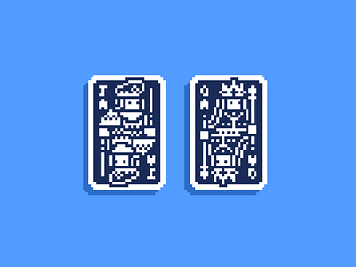 Pixel Art Playing Cards(Mini Deck) design illustration pixel art