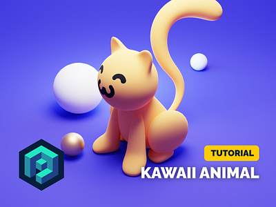 3D Cat Tutorial 3d animal blender cat icon illustration render stylized tutorial