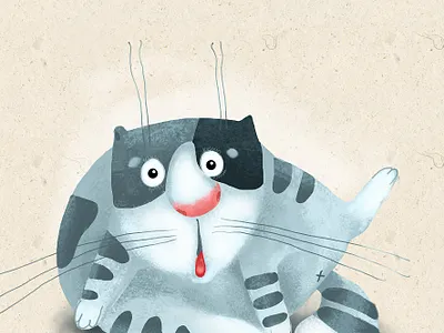 just a cat children children book illustration illustration illustrator typography