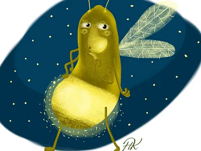 A Bug book character children children book illustration childrenillustrator design firefly illustration insect kidsillustration