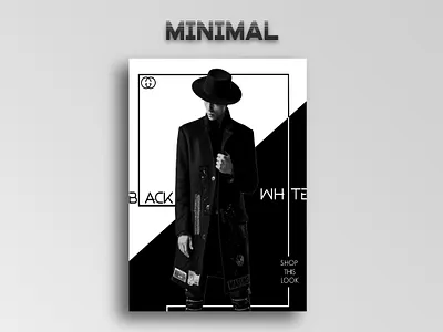 Minimal poster black and white fashionposter gucci minimal poster photoshop