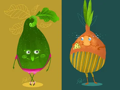 Vegetables children children book illustration design illustration typography