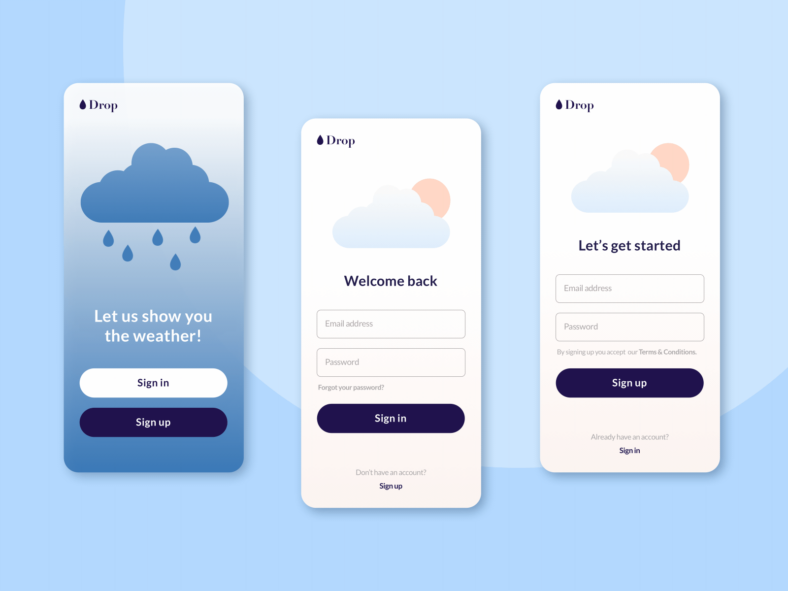 App Sign Up Screens | Daily UI Challenge #001 animation app daily ui challenge dailyui mobile mobile app motion sign up ui ux