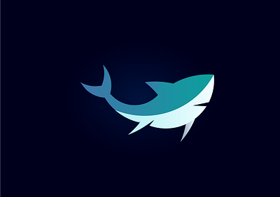 Little fish🐟 branding design fish graphic design illustration illustrator logo shark ui vector