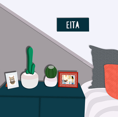 EITA design flat illustration minimal vector