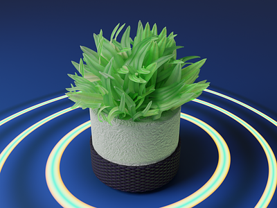 Plant Pot 🌳🌳🌳 3d 3d blender 3d illustration app blender case study design graphic design illustration mobile modeling plant pot ui ui design