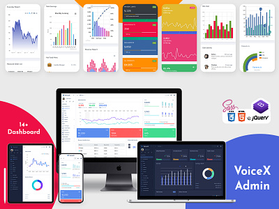 VoiceX - Bootstrap Admin Dashboard Template activity analytics card charts dark mode dark ui dashboard data design event interface management multipurpose themes product design project management task management task manager ui design ux web design