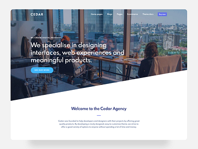 Digital agency agency css design theme ui web website