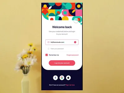 E-Commerce Sign Up Form adobe adobe xd animation app blue challenge design dribbble gradient rebound ui ux