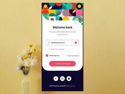 E-Commerce Sign Up Form adobe adobe xd animation app blue challenge design dribbble gradient rebound ui ux