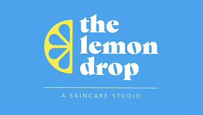 The Lemon Drop lemon logo logo design logodesign logos logotype skincare studio