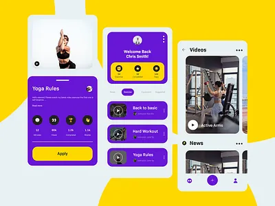 Exercise App (UI Design) app design application art concept concept design dribbble best shot dribbble invite exerise app mobile app mobile app design mobile ui simple clean interface ui ui design uidesign uiux user experience user friendly user interface design uxdesign