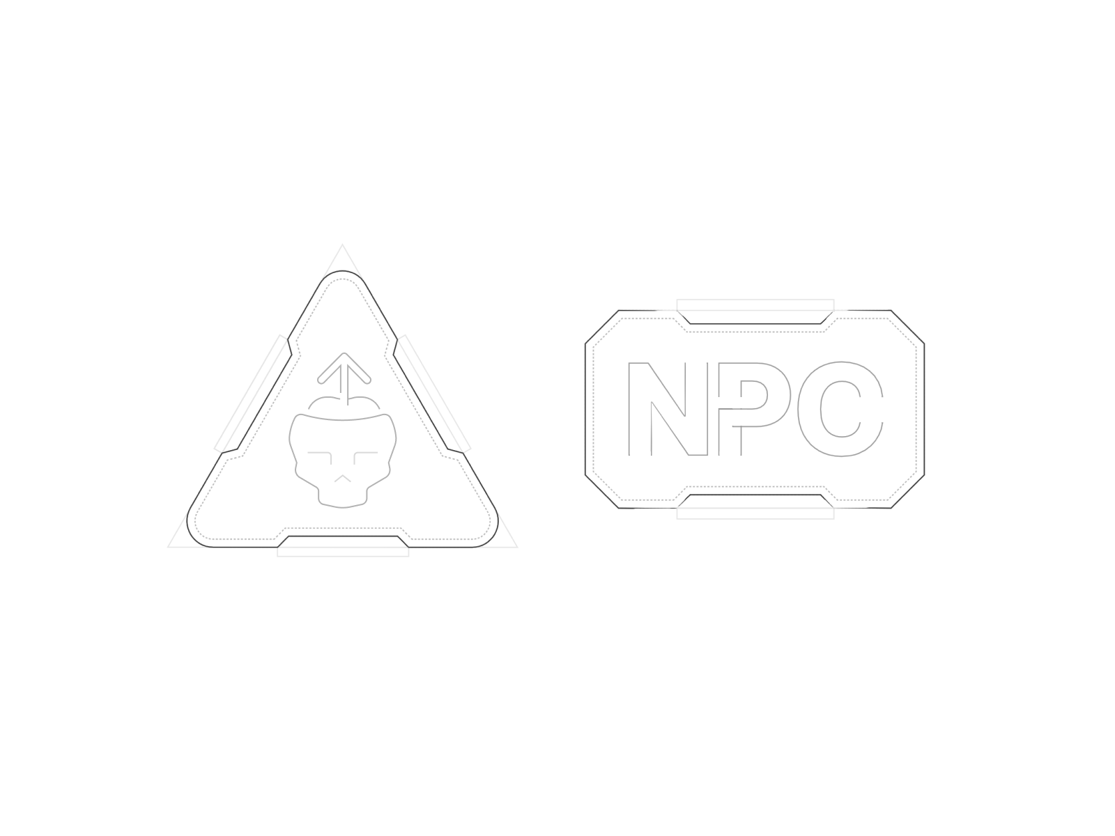 Signs digital display dystopic future futuristic game graphic hud icon illustration interface label movie robot sign skull ui uiux warning
