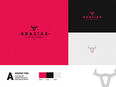 GRAZIAS brand identity branding concept art flat graphic design illustration logo logofolio minimal modern