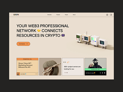 Satofu Web Design 553dr grid interaction metaverse nft satofu social ui ux web design web3 website