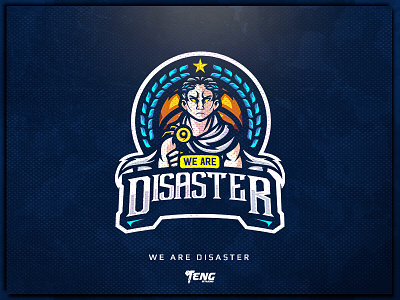 WE ARE DISASTER brand branding cartoon character clan esport game logo mascot sport stream streamer team team logo twitch