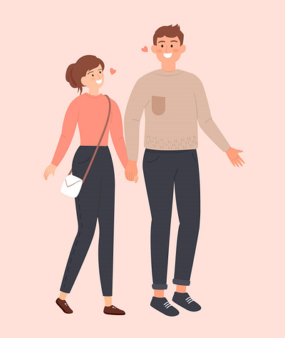 Me and my bae design illustration