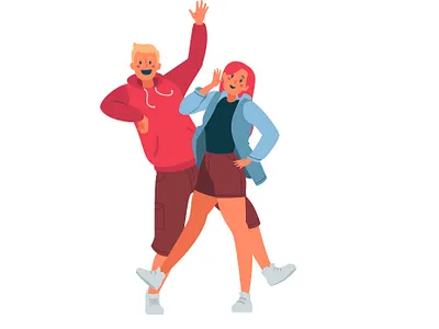 Me and my bestfriend design illustration