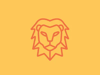 Lion animal design geometry icon illustration illustrator line lion lions and bears mane minimalism vector