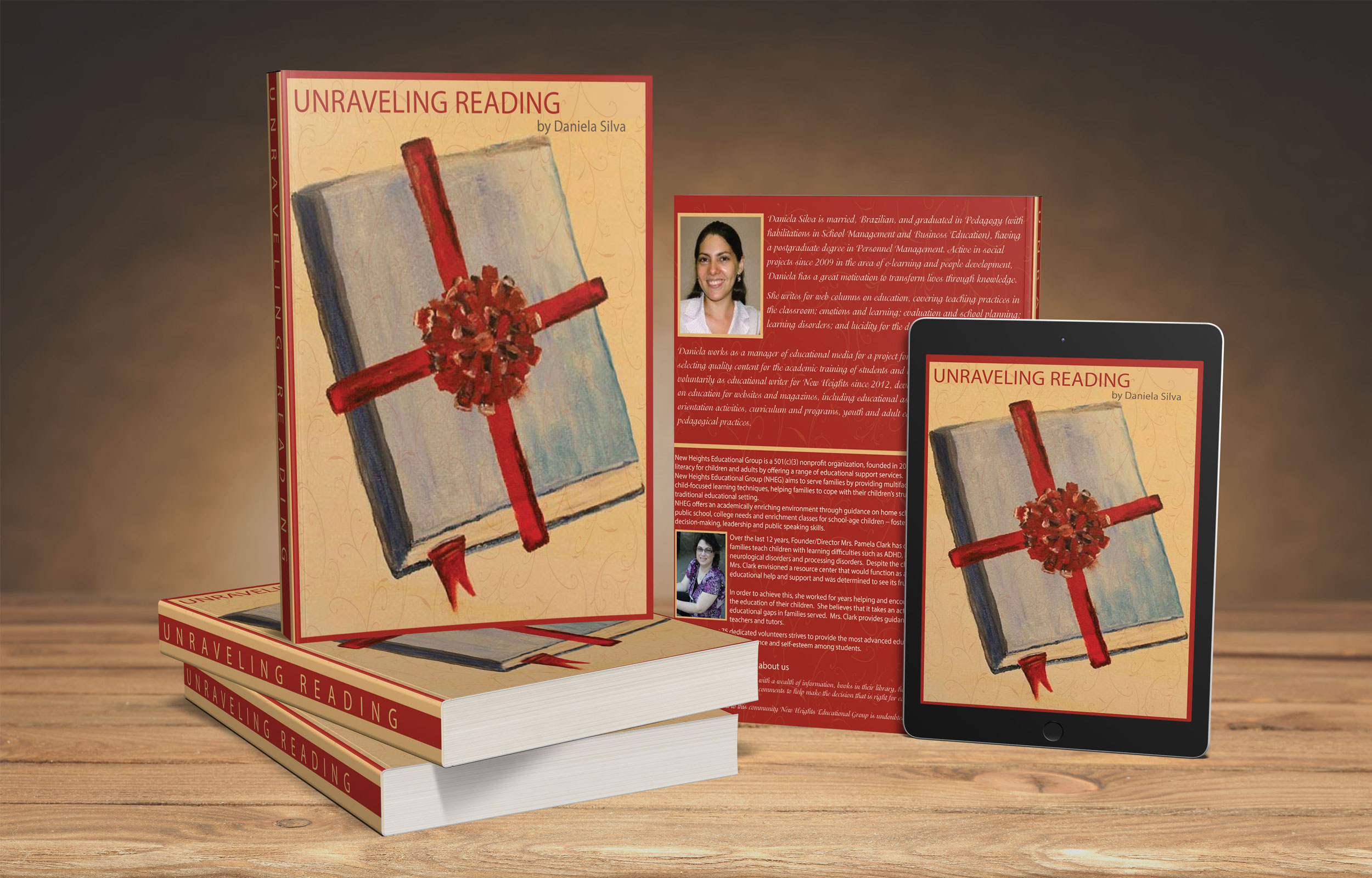 Unraveling Reading bookcover graphic design typography