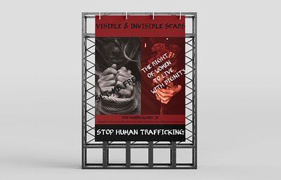Women Trafficking graphic design posterdesign typography