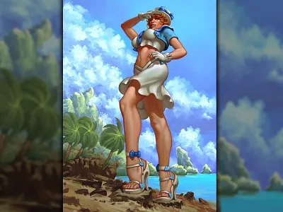 Sailor Girl illustration illustration art pinupgirl procreate