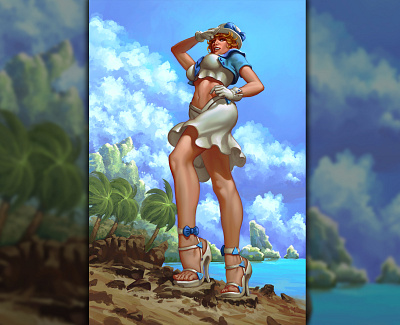 Sailor Girl illustration illustration art pinupgirl procreate