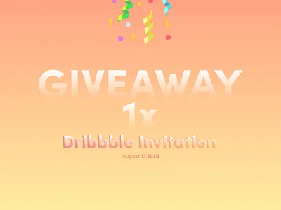 Daily UI Challenge #097 - Giveaway daily ui daily ui 97 daily ui challenge dribbble dribbble invite giveaway ui ui design