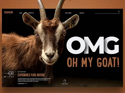 Oh my Goat - Landingpage goat landingpage omg slider ui ui ux ux webdesign webdesignstudio