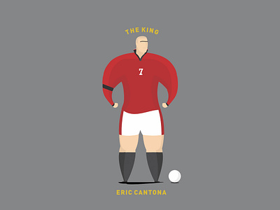 The King cantona eric football france futbol king manchester manchester united soccer