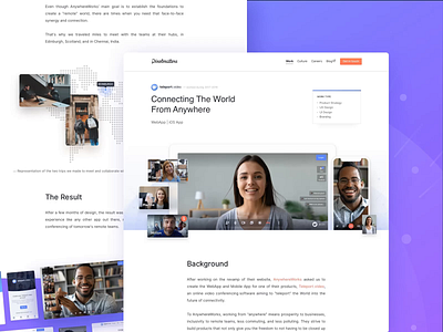 Teleport.Video • Case Study Page branding case studies case study ios app ios app design product strategy remote work ui design ux design video video conference video conferencing webapp webapp design