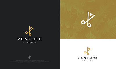 VENTURE SALON 2022 brand branding company design fashion flat graphic design hair styles illustration logo logo design minimal minimalist logo modern salon ui unique