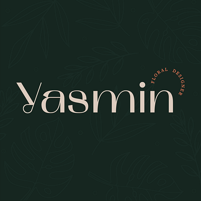 Yasmin Floral Designer: Logo brand identity branding design digital floral floral pattern graphic design illustration logo typography vector