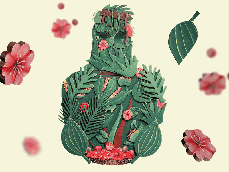 Mountain Mother animated gif cinema 4d folklore freelance design gif sculpture