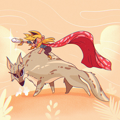 Go! Fight! 🗡🐺 cape character fantasy kids sword warrior wolf