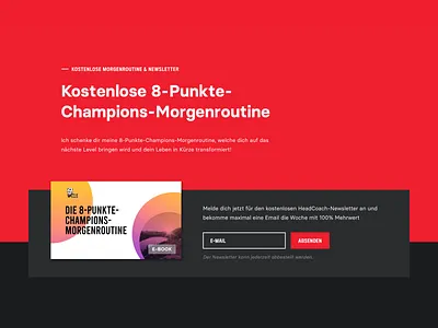 Newsletter Sign up for Ebook Download dark download field form input landingpage lead newsletter pdf red register sign up sign up form signup ui web web design webdesign