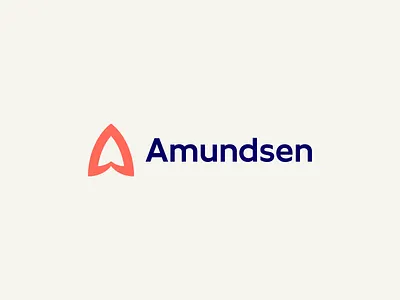 Amundsen amundsen blue brand identity illustration logo mark monogram orange red