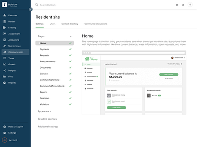 Left Nav Concept design left nav left navigation navigation saas app ui ux