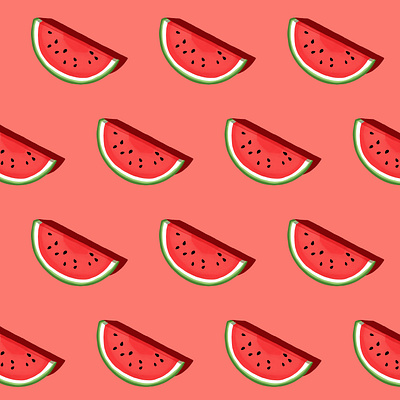 Watermelon adobe fresco fruit illustration pattern summer vector illustration vector illustrations vectorart watermelon