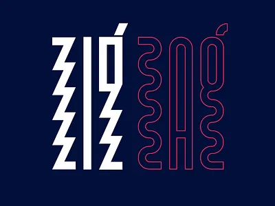 ZIGZAG design handlettering illustration letterdesign lettering lettering art type type design typedesign typography