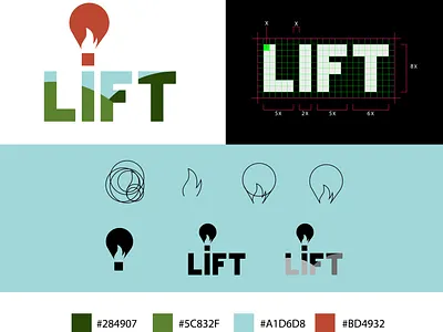 Lift, Hot air balloon logo design balloon branding dailylogochallenge design grid grid logo hotairballoon icon lift logo logo design logocore logodesign logopresentation