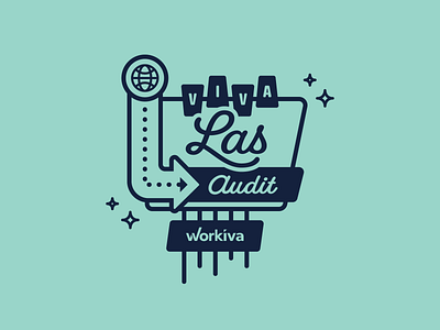 Viva Las Audit audit illustration las vegas neon