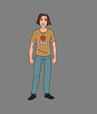 Character Concepts: "Love Guy" character design graphic art illustration