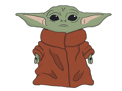 BB Yoda baby yoda mandalorian procreate procreate art star wars star wars art yoda