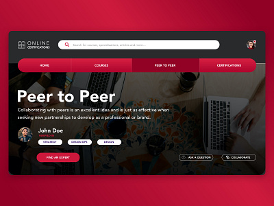 Peer to Peer Landing collaboration elearning landing peer to peer