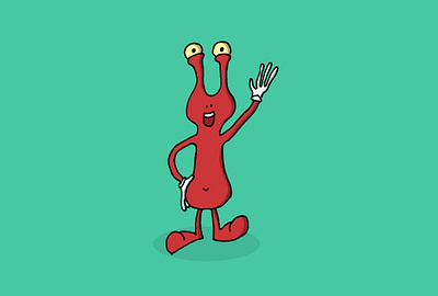 Holamigos cartoon character character art character design illustration red