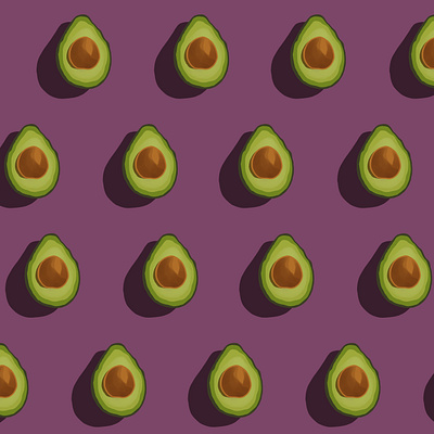 Avocados adobe fresco avocado avocados fruit guacamole illustration pattern pattern art pattern design purple vector illustration