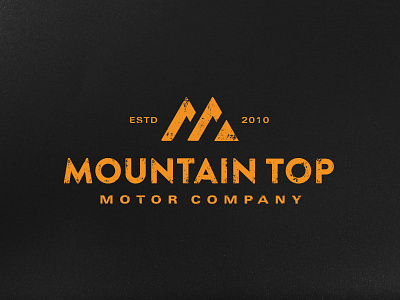 Mountain Top Motor Co. branding branding and identity branding design design identity design logo mountain logo mountains